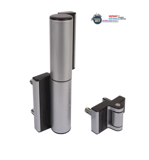 Záves, zabudovaný zatvárač, brány do 75 kg/1,1 m, Silver - slide 0