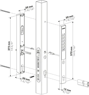LOCINOX kódový zámek VERA pro zadlabávací zámky - slide 4
