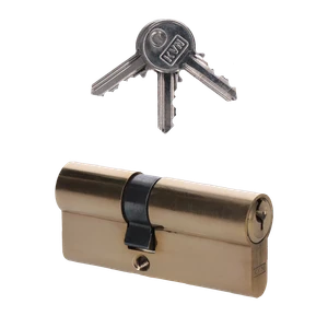 Cylindrická vložka EURO 30/40 mm, mosadzná, 3 kľúče - slide 0