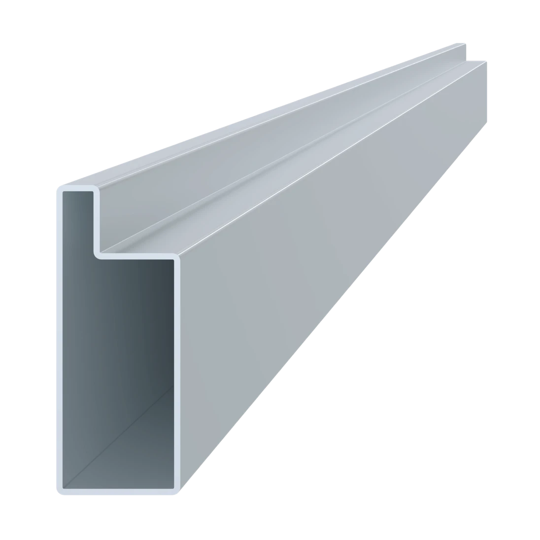 Pozinkovaný uzavřený profil L 100 x 40 x 78 x x 6000 mm