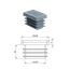 Krytka plastová 20 x 30 mm