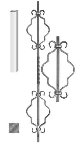 DOPREDAJ tyč 12 x 12 mm, 150 x 900 mm