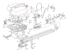 PPD1029B.45401 kryt motoru SPIN21/ SPIN22/ SPIN23/ SPIN40