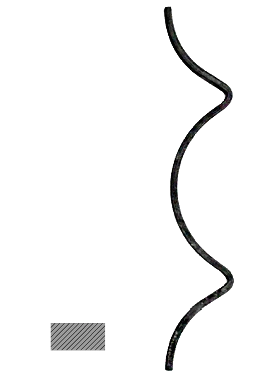 Prvok 312 x 52 mm, profil 12 x 6 mm