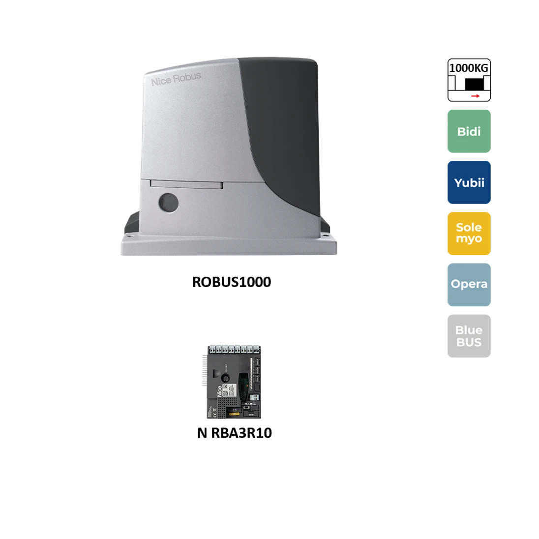 ROBUS1000 pohon pro posuvnou bránu do 1000kg