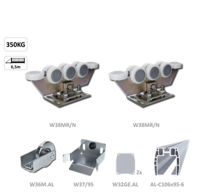 Samonos do 350 kg/6,5 m, profil 95 x 106  mm, hliník - slide 0