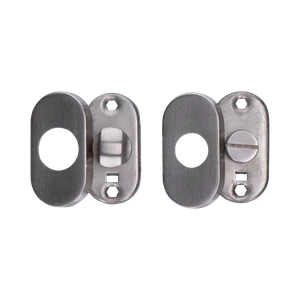 Oválna uzamykacia rozeta s páčkou, brúsená AISI 304 - slide 0