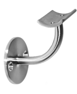 Držiak madla ø 42,4 mm na stenu, brúsená nerez AISI 304