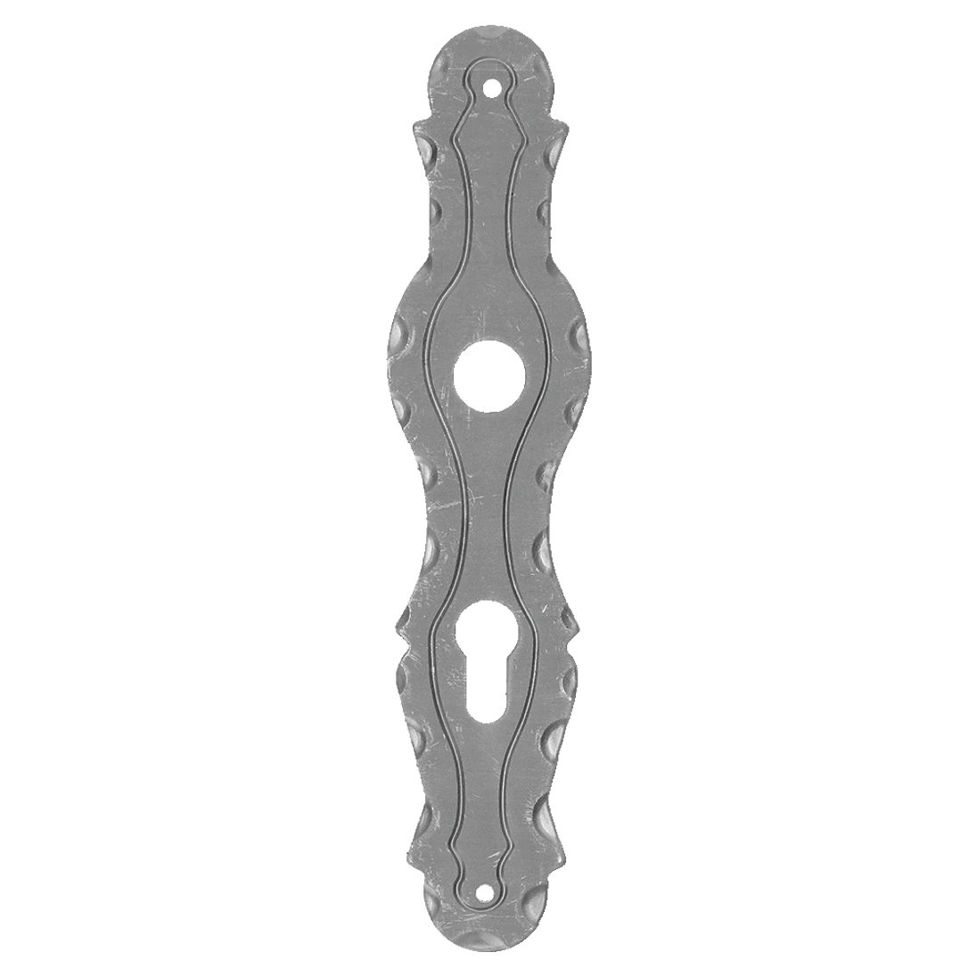 Štítek s děrami 260x57mm, rozteč 90mm, otvor na kliku 20mm