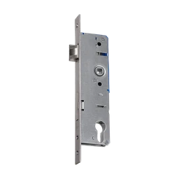 Zámek vložkový, zapuštěný 50 mm, rozteč 90 mm, nerezová lišta
