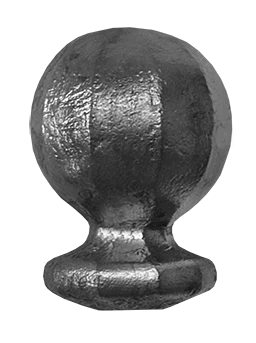 Ukončenie-guľa 63 x 48 mm, podstava ø 37 mm