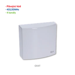 Prijímač univerzálny, 4-kanálový, so zabudovaným vysielačom