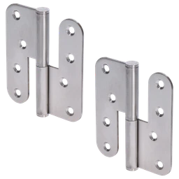 Pánty (P), nosnosť 80 kg, brúsená nerez AISI 304