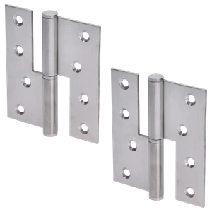 Pánty (L), nosnosť 80 kg, brúsená nerez AISI 304 - slide 0