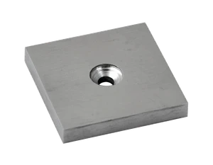 Podložka spodná 40 x 40 x 6 mm, brúsená nerez AISI 304 - slide 0