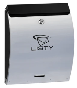 Schránka poštová, max. formát listu C4, AISI 430/čierna