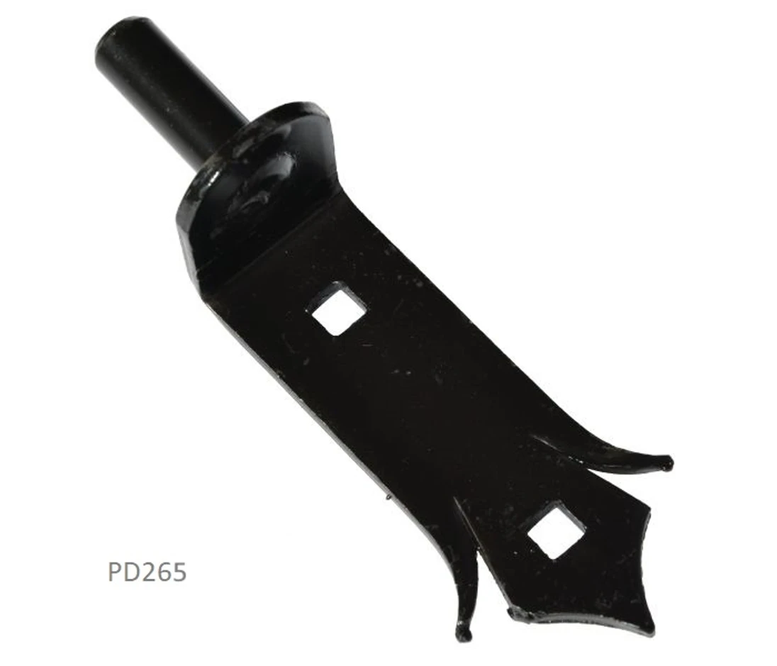 Kovanie ozdobné, 150 x 35 mm, ø 14 mm, povrch čierny lak