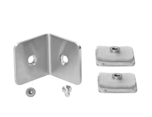 Svorka skla medzi sklá 90°, sklo 8 - 10 mm, AISI 304 - slide 3