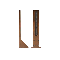 Venkovní LED osvětlení VERTICAL, barva CORTEN, H-246mm