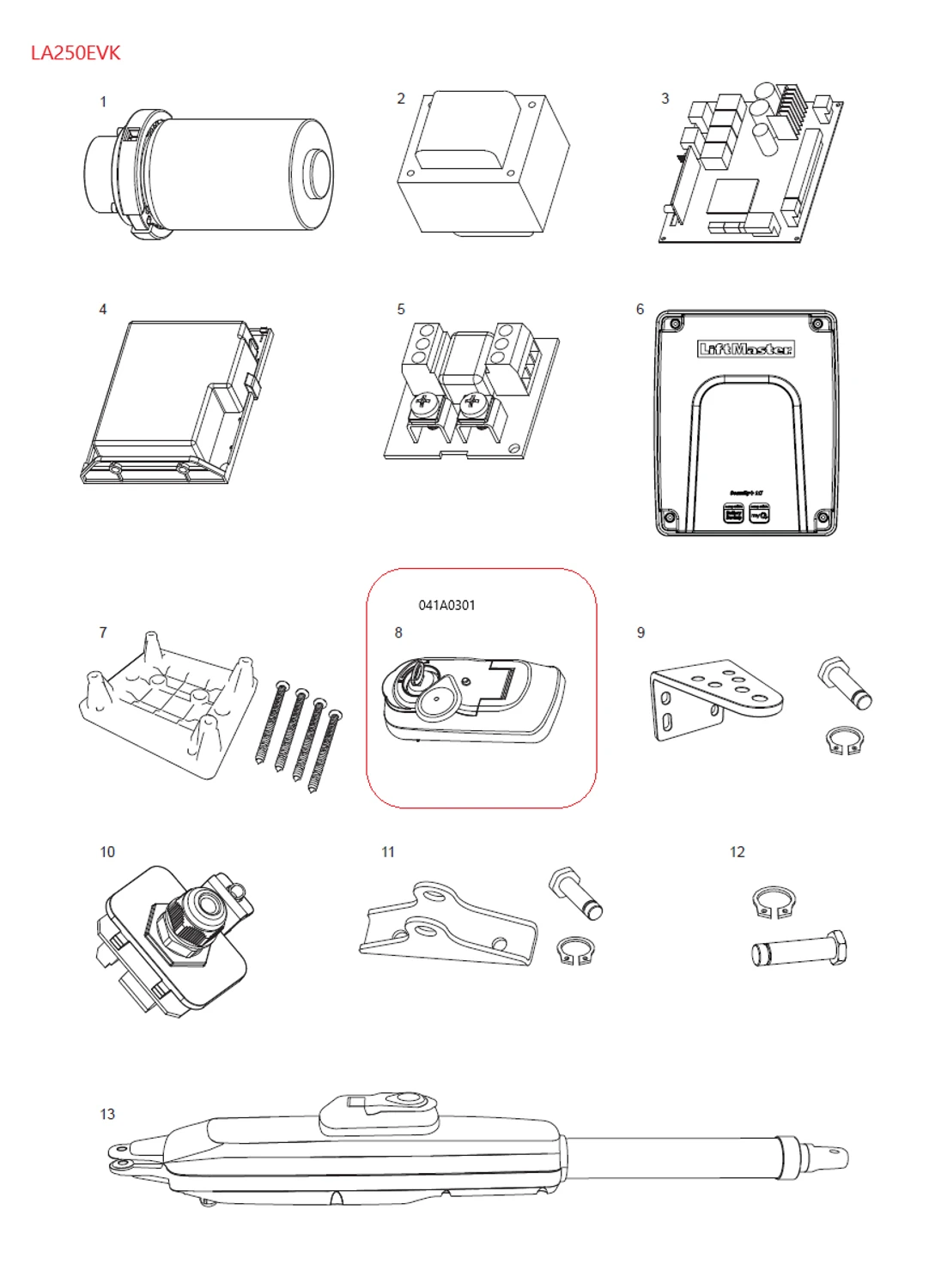 041A0301 odblokovací mechanizmus s kľúčom