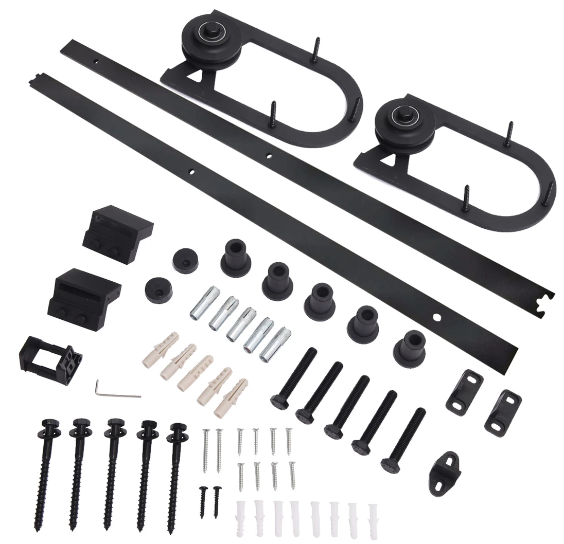 Systém pre závesne dvere, L = 2000 mm, RAL 9005 matná