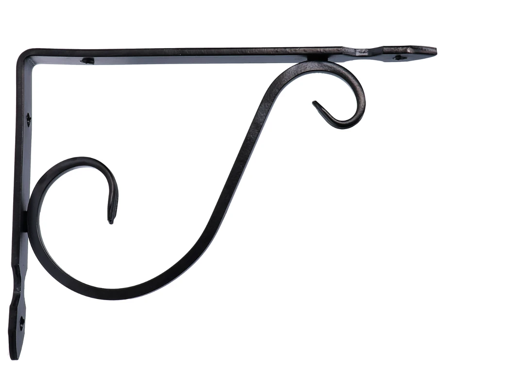 Konzola 205 x 150 mm, materiál 20 x 4 mm, oceľ, čierna farba