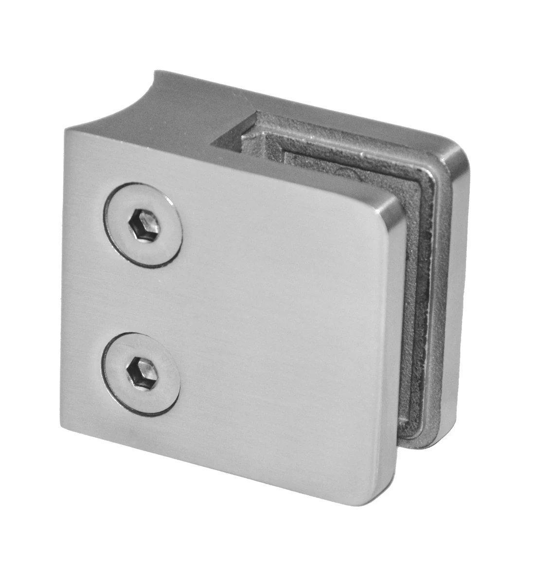 Svorka skla/plechu na trubku ø 33,7 mm, brúsená AISI 304