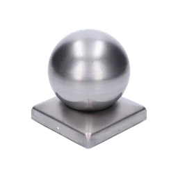 Strieška plechová, 80 x 80 mm s guľou ø 80 mm