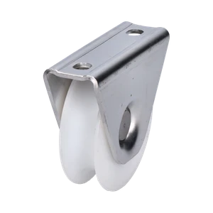 Vodiaca kladka ø 78 mm s nylonovým kolieskom, nerez AISI 304 - slide 0