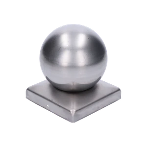 Strieška plechová, 80 x 80 mm s guľou ø 80 mm - slide 0