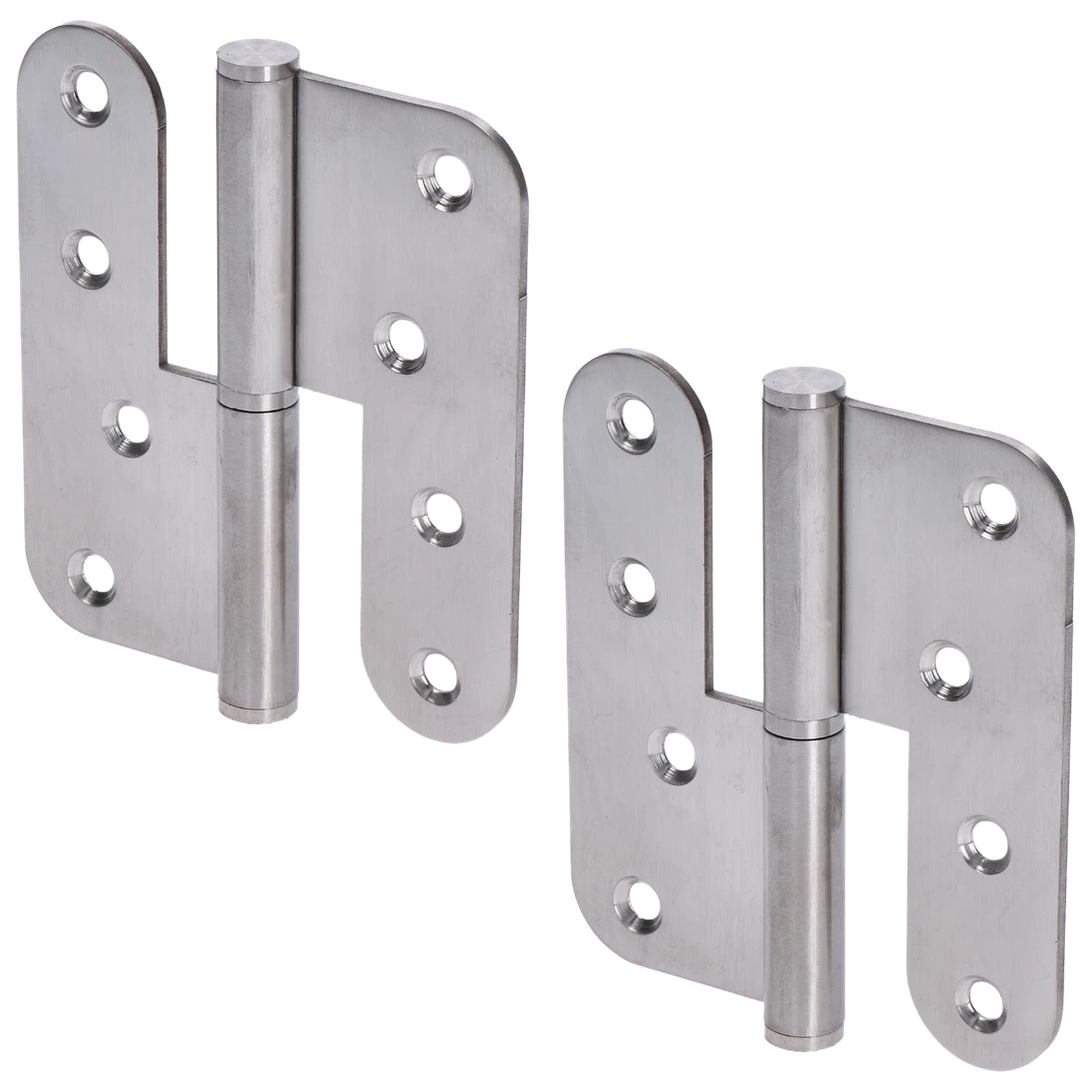 Pánty (L), nosnosť 80 kg, brúsená nerez AISI 304