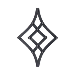 Ornament kovaný 260 x 185 mm, profil 12 x 12 mm