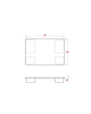 Ukončenie 60 x 40 x 1,5 mm, lepený spoj, hliník - slide 2