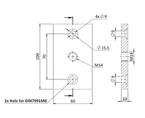 Kotvící deska k EB1-ZPK01, materiál: AL - slide 1