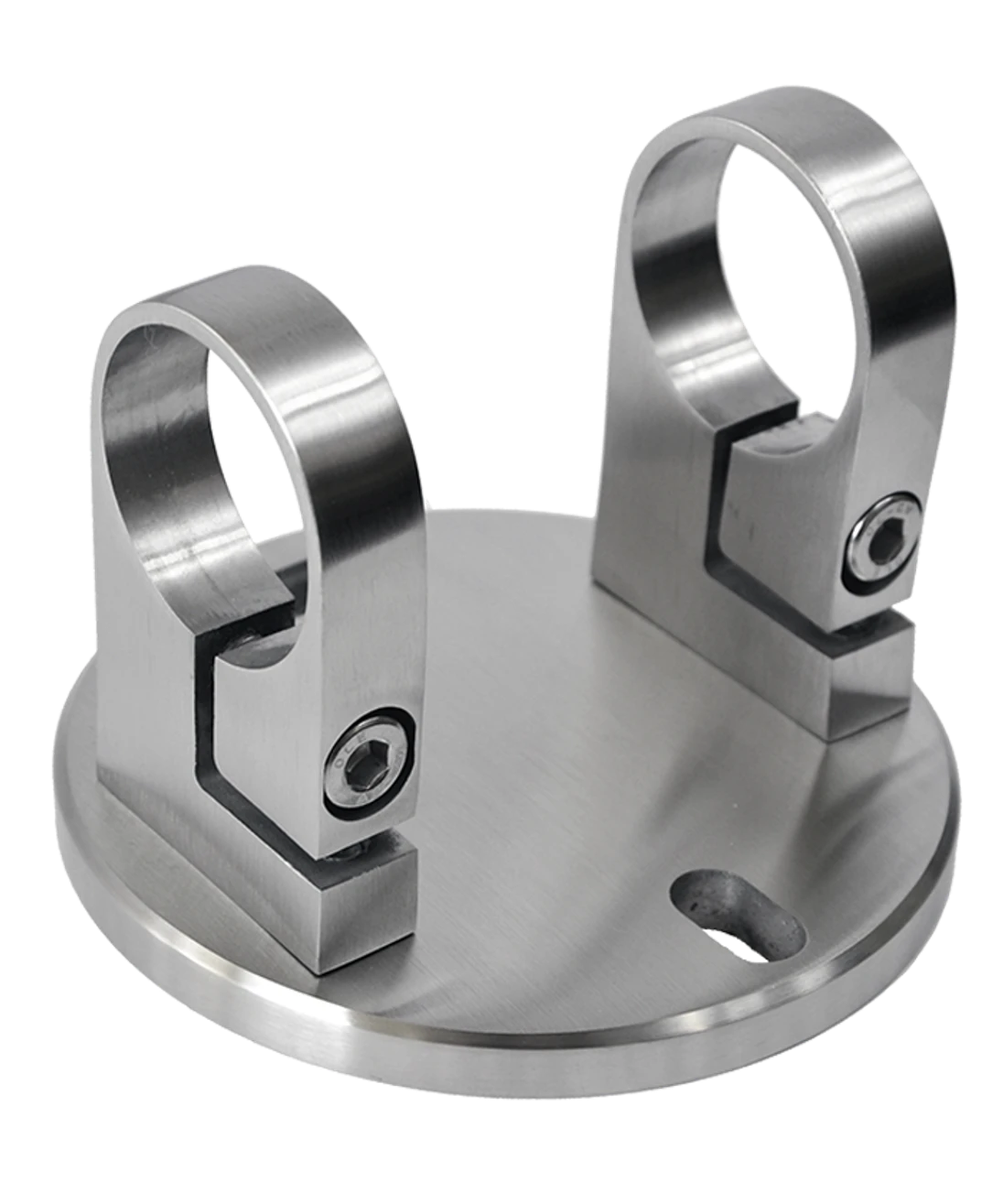 Úchyt pro boční kotvení sloupu ø 42,4 mm, broušená AISI 304