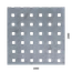 Dierovaný plech Zn t = 1,5 mm, otvor 10 x 10 mm rozteč 20 mm