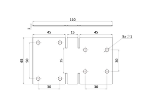 Nastavovacia platňa pre montáž pántu C4020 - slide 1