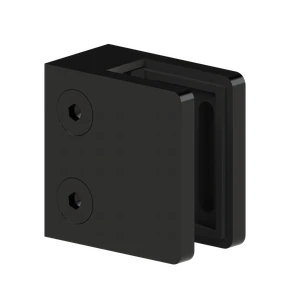 Svorka skla/plechu na jekl 40 x 40 mm, AISI 304, černá - slide 0