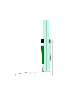 Kotviaci profil, sklo 12 - 22 mm, vrchné kotvenie, L = 2,5 m - slide 3