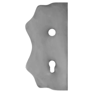 Štít 250 x 125 x 3 mm, rozteč 90 mm, hladký, obojstranný - slide 0