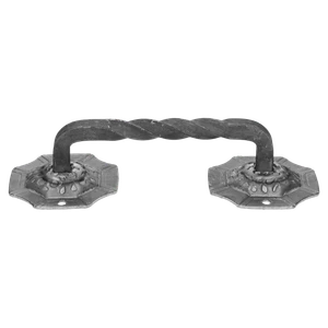 Úchyt kovaný 210 x 50 mm, odsadenie 36 mm, bez úpravy - slide 1