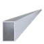 Hliníkový jekl 80 x 50 x 3 x 6000 mm, bez úpravy