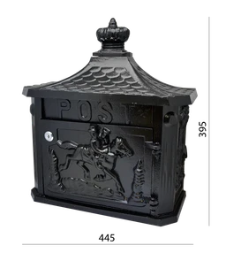 Schránka poštová hliníková 350 x 180 x 385 mm