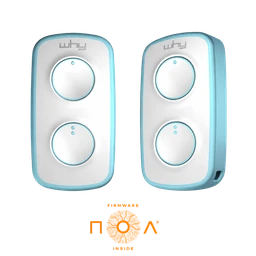 Vysílač LITE MINI NOA 2-kanál, 433 MHz, modro-bílý