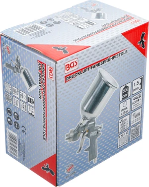 Nízkotlaková striekacia pištoľ HVLP, 500 ml, 1,5 mm tryska - slide 4