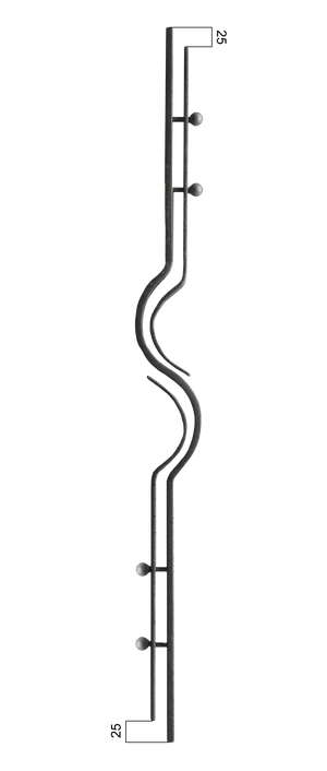 DOPREDAJ tyč 1000 x 100 mm, 20 x 10 mm, 20 x 6 mm - slide 1