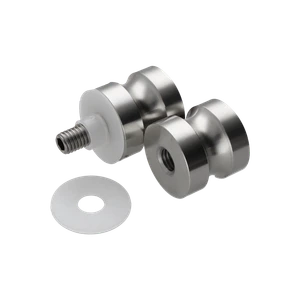 Guľa - madlo na sklenené dvere, ø 30 mm, brúsená AISI 304 - slide 1