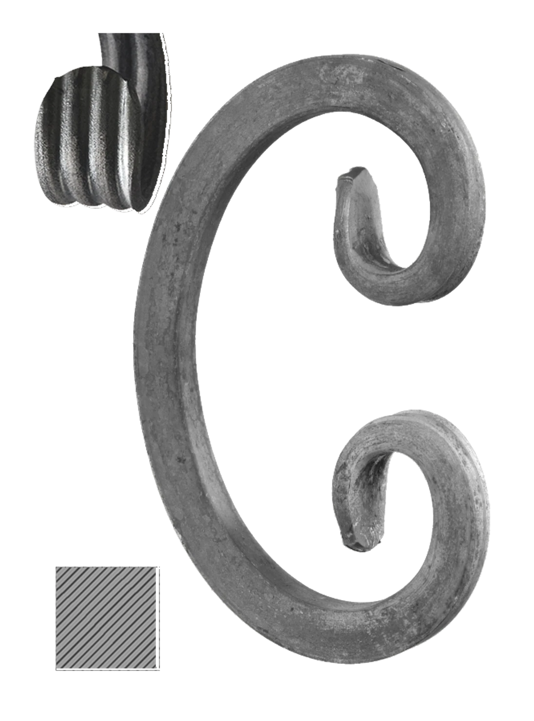 Céčko 120 x 80 mm, 12 x 12 mm