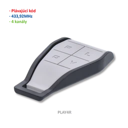 900PLAY4R vysielač 4-kanálový, 433 MHz, plávajúci kód