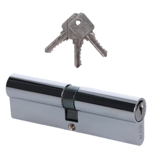 Cylindrická vložka EURO 50/50 mm, niklová, 3 kľúče - slide 0